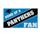 Carolina Panthers, PVC Mat COLOR, Home of a Fan