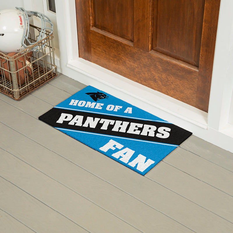 Carolina Panthers, PVC Mat COLOR, Home of a Fan