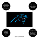 Full Color PVC Mat, 16" x 28", Carolina Panthers