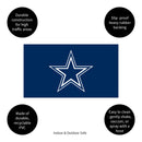 Full Color PVC Mat, 16" x 28", Dallas Cowboys
