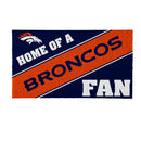 Denver Broncos, PVC Mat COLOR, Home of a Fan
