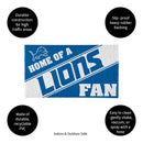 Detroit Lions, PVC Mat COLOR, Home of a Fan