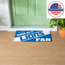 Detroit Lions, PVC Mat COLOR, Home of a Fan