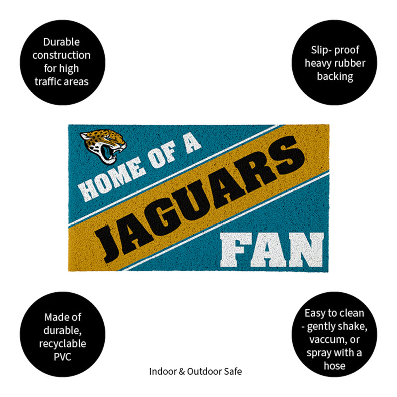 Jacksonville Jaguars, PVC Mat COLOR, Home of a Fan
