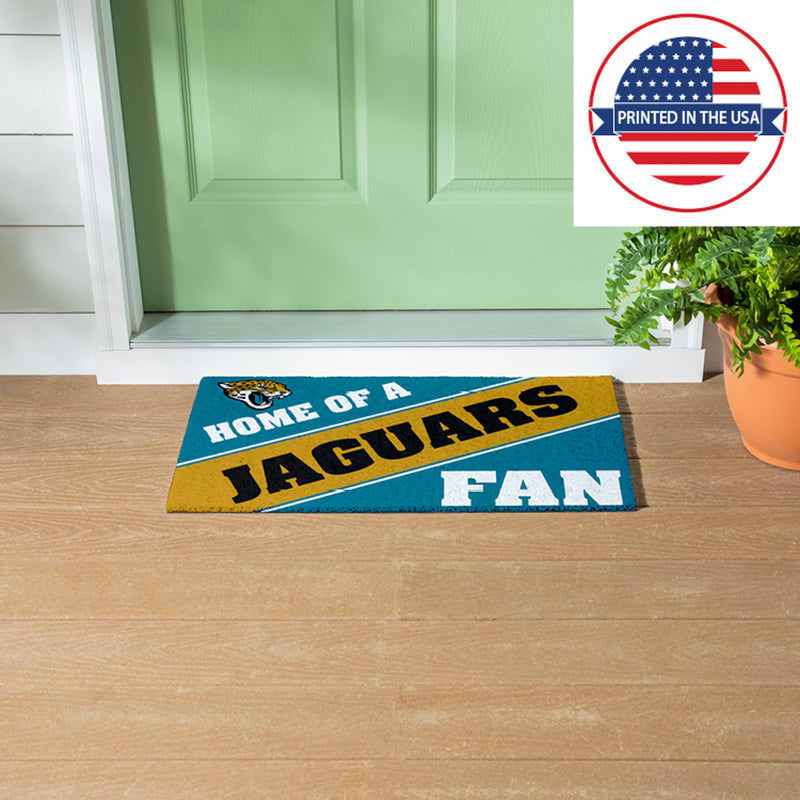 Jacksonville Jaguars, PVC Mat COLOR, Home of a Fan