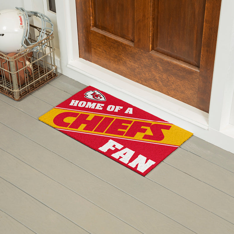 Kansas City Chiefs, PVC Mat COLOR, Home of a Fan