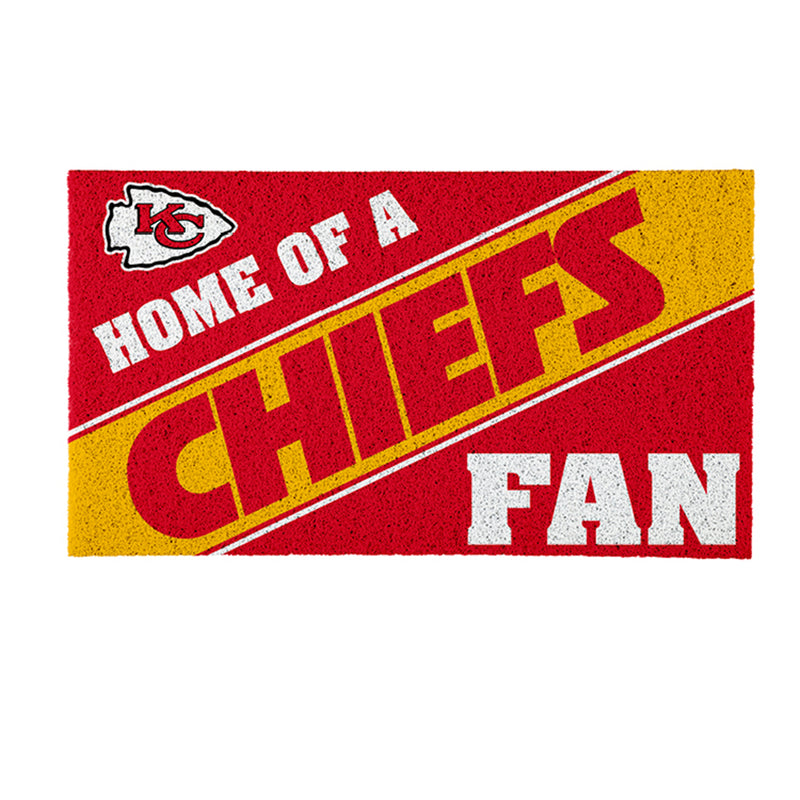 Kansas City Chiefs, PVC Mat COLOR, Home of a Fan