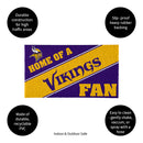 Minnesota Vikings, PVC Mat COLOR, Home of a Fan