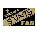 New Orleans Saints, PVC Mat COLOR, Home of a Fan