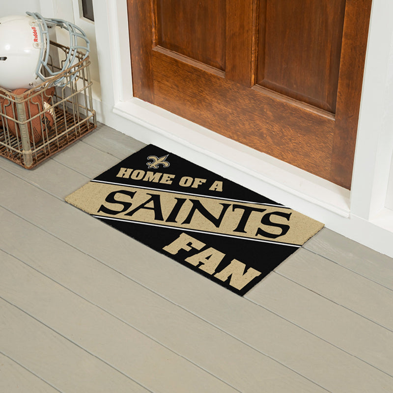New Orleans Saints, PVC Mat COLOR, Home of a Fan