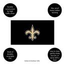 Full Color PVC Mat, 16" x 28", New Orleans Saints