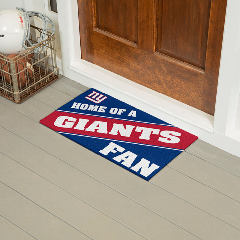 New York Giants, PVC Mat COLOR, Home of a Fan