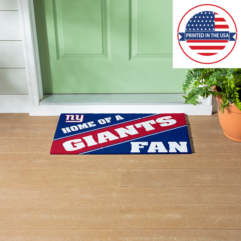 New York Giants, PVC Mat COLOR, Home of a Fan