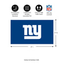 Full Color PVC Mat, 16" x 28", New York Giants