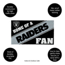 Oakland Raiders, PVC Mat COLOR, Home of a Fan