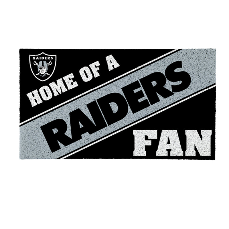 Oakland Raiders, PVC Mat COLOR, Home of a Fan