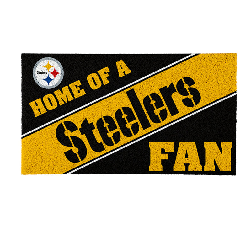 Pittsburgh Steelers, PVC Mat COLOR, Home of a Fan