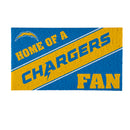 Los Angeles Chargers, PVC Mat COLOR, Home of a Fan