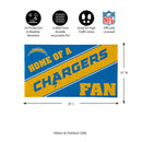 Los Angeles Chargers, PVC Mat COLOR, Home of a Fan