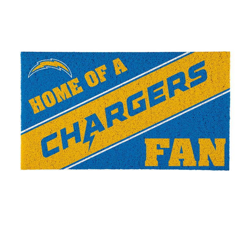 Los Angeles Chargers, PVC Mat COLOR, Home of a Fan