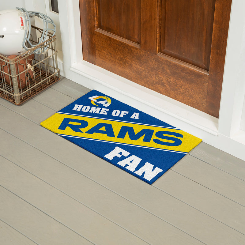 Los Angeles Rams, PVC Mat COLOR, Home of a Fan