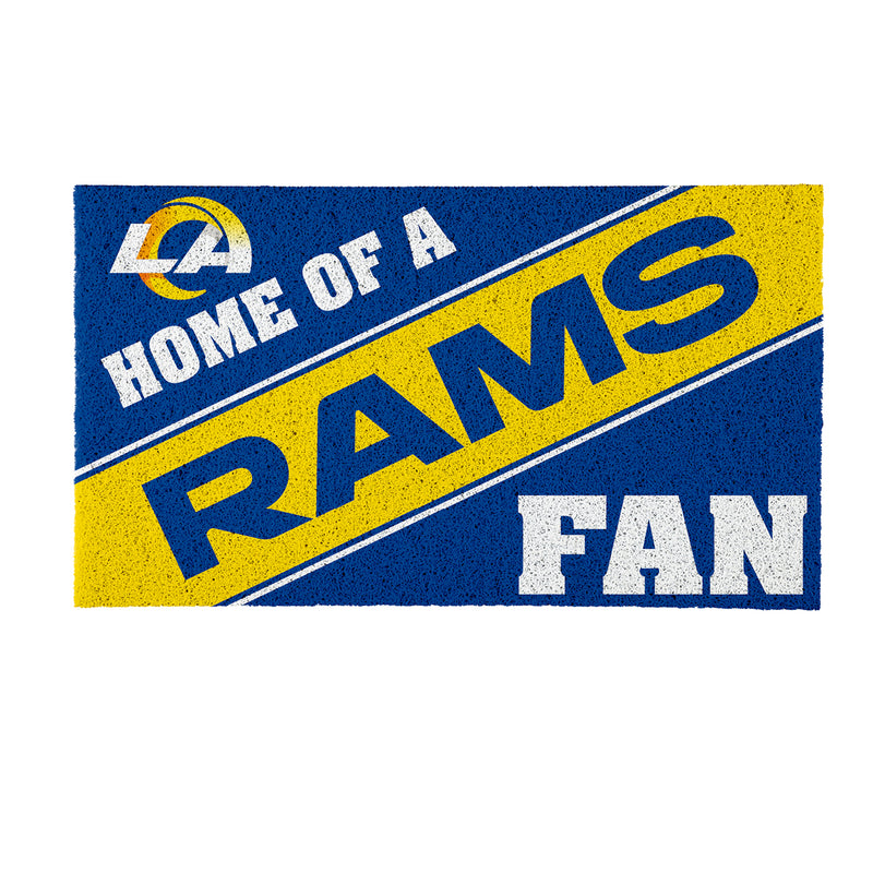 Los Angeles Rams, PVC Mat COLOR, Home of a Fan