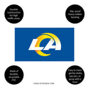 Full Color PVC Mat, 16" x 28", Los Angeles Rams