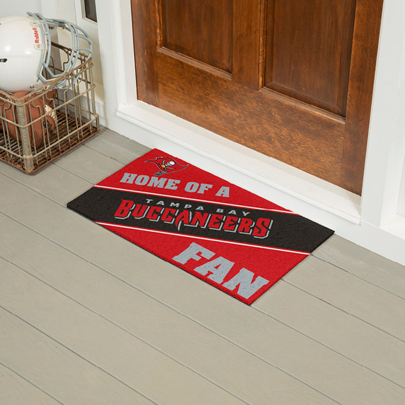 Tampa Bay Buccaneers, PVC Mat COLOR, Home of a Fan