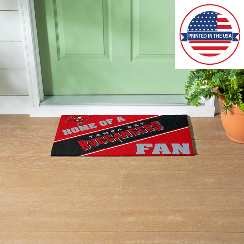 Tampa Bay Buccaneers, PVC Mat COLOR, Home of a Fan