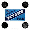 Tennessee Titans, PVC Mat COLOR, Home of a Fan