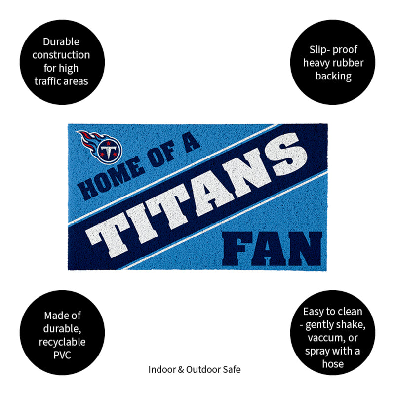 Tennessee Titans, PVC Mat COLOR, Home of a Fan