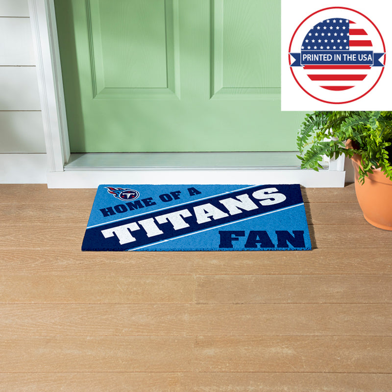 Tennessee Titans, PVC Mat COLOR, Home of a Fan