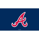 Atlanta Braves Full Color PVC Mat 16" x 28"