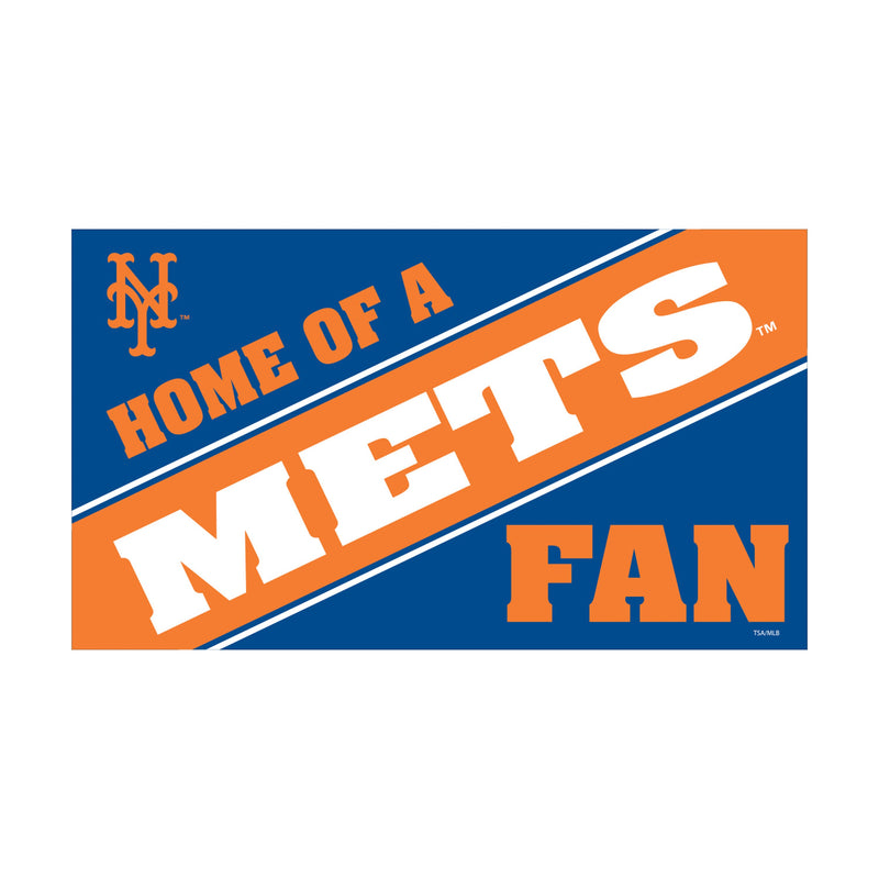 New York Mets PVC Mat COLOR Home of a Fan