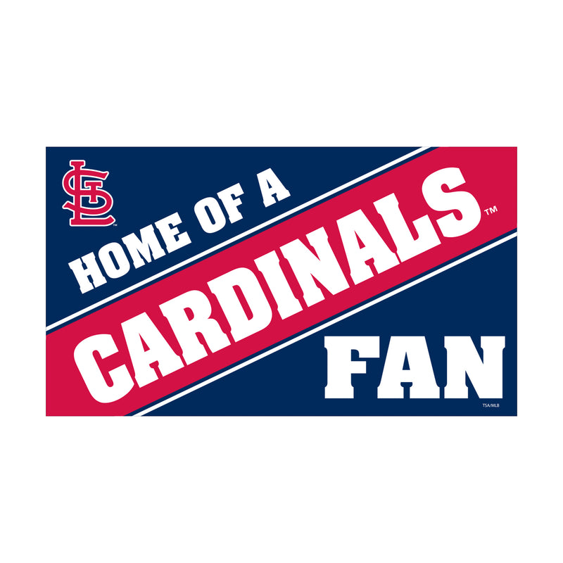 St Louis Cardinals PVC Mat COLOR Home of a Fan