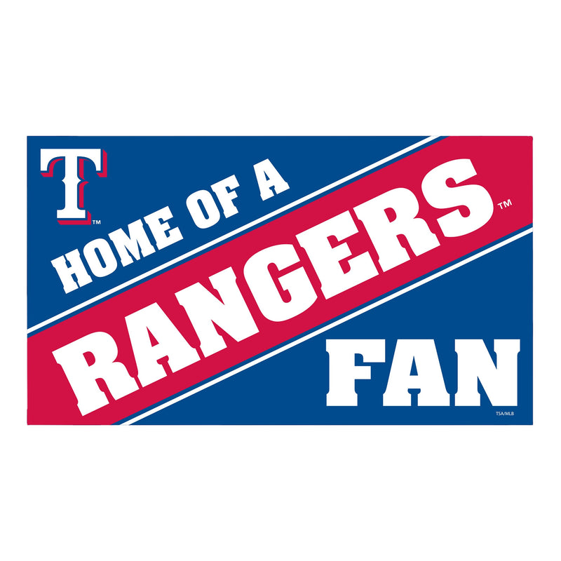 Texas Rangers PVC Mat COLOR Home of a Fan
