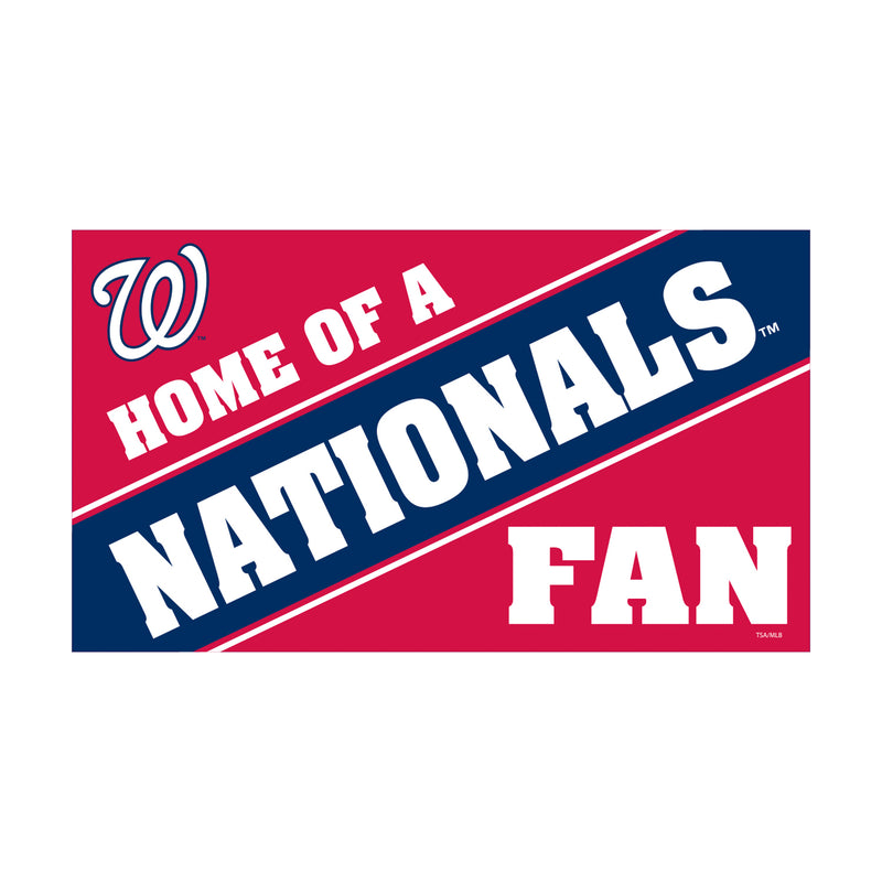 Washington Nationals PVC Mat COLOR Home of a Fan