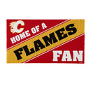 Calgary Flames, PVC Mat COLOR, Home of a Fan