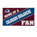 Colorado Avalanche, PVC Mat COLOR, Home of a Fan