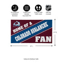 Colorado Avalanche, PVC Mat COLOR, Home of a Fan