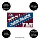 Colorado Avalanche, PVC Mat COLOR, Home of a Fan