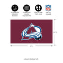 Full Color PVC Mat, 16" x 28", Colorado Avalanche