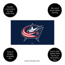 Full Color PVC Mat, 16" x 28", Columbus Blue Jackets