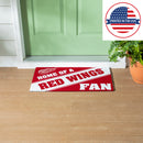 Detroit Red Wings, PVC Mat COLOR, Home of a Fan
