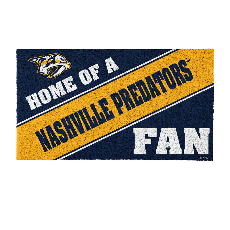 Nashville Predators, PVC Mat COLOR, Home of a Fan