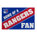 New York Rangers, PVC Mat COLOR, Home of a Fan