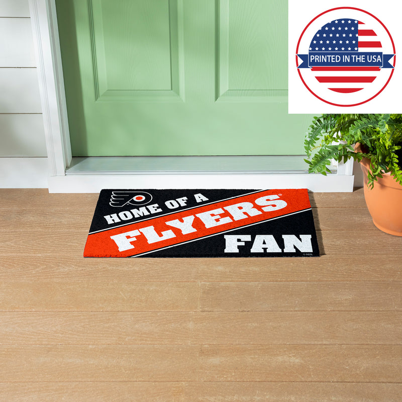 Philadelphia Flyers, PVC Mat COLOR, Home of a Fan