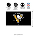 Full Color PVC Mat, 16" x 28", Pittsburgh Penguins