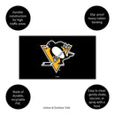 Full Color PVC Mat, 16" x 28", Pittsburgh Penguins
