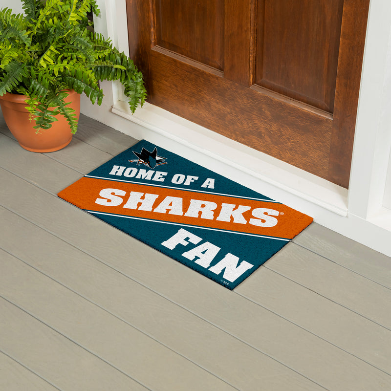 San Jose Sharks, PVC Mat COLOR, Home of a Fan
